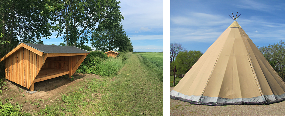 Tipi og shelter