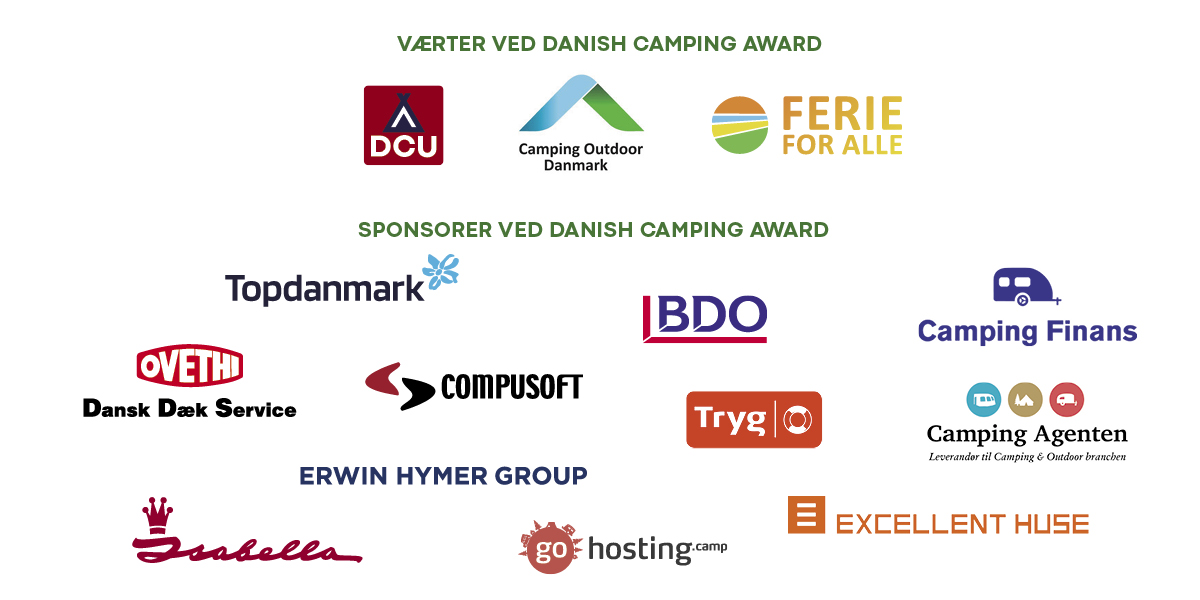 Danish Camping Award sponsorer 2023
