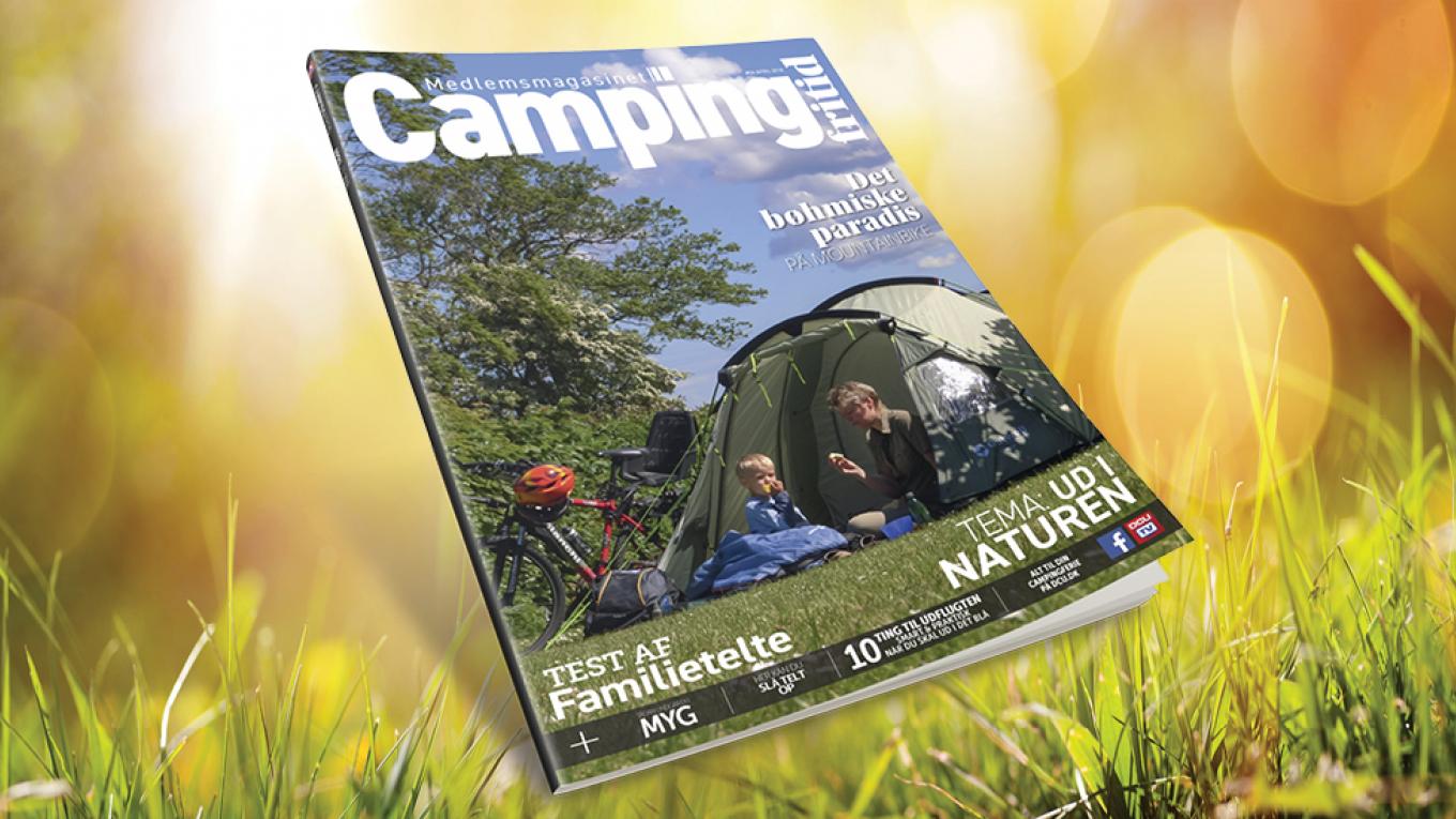 Camping-fritid 4 2018, DCU-medlemsblad, campingblad, campingmagasin