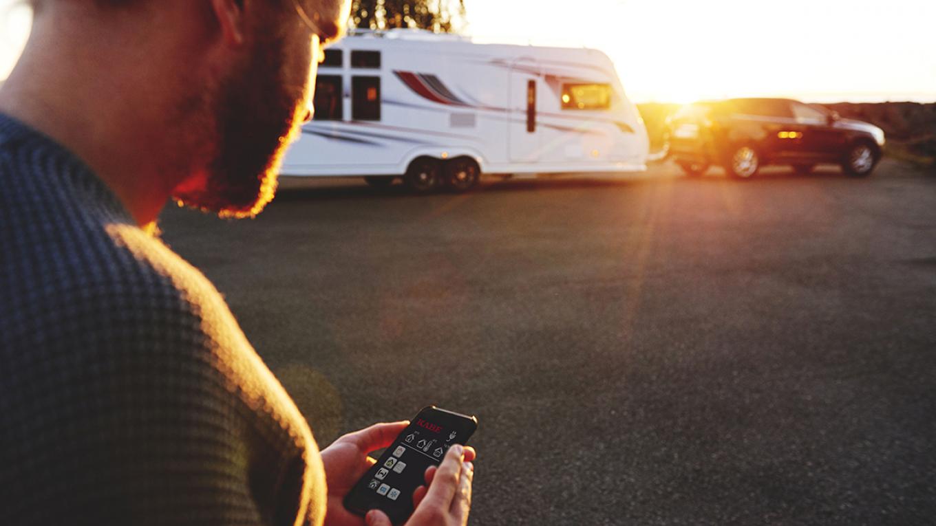 KABE, campingvogn, autocamper, pris, smart d remote, kontrolpanel