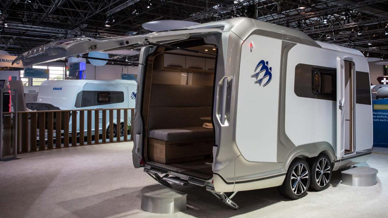 Sådan ser karosseriet på Knaus Deseo ud. Knaus Deseo, campingvogn, 2018-model, Caravan Salon Düsseldorf, Tyskland