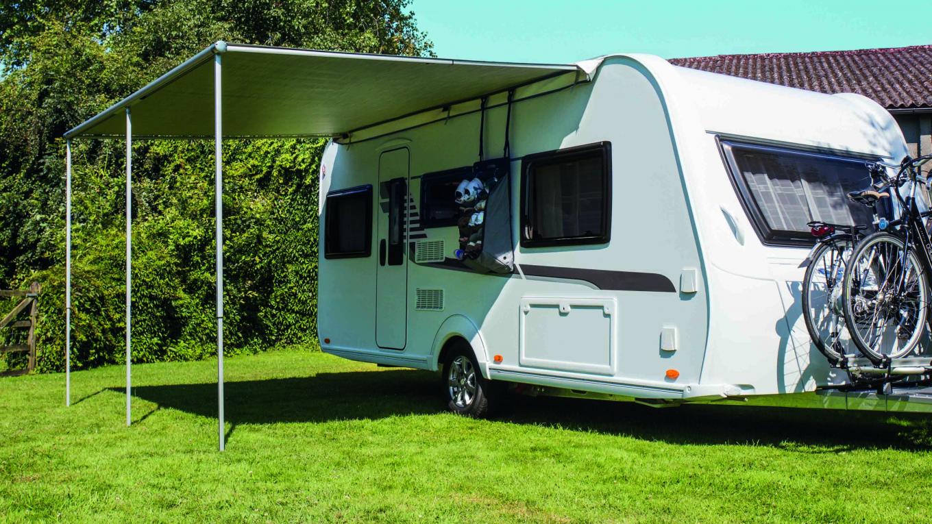 Billedtekst: Thule Omnistor 1200 er en ny posemarkise som kan købes hos Camper.dk
