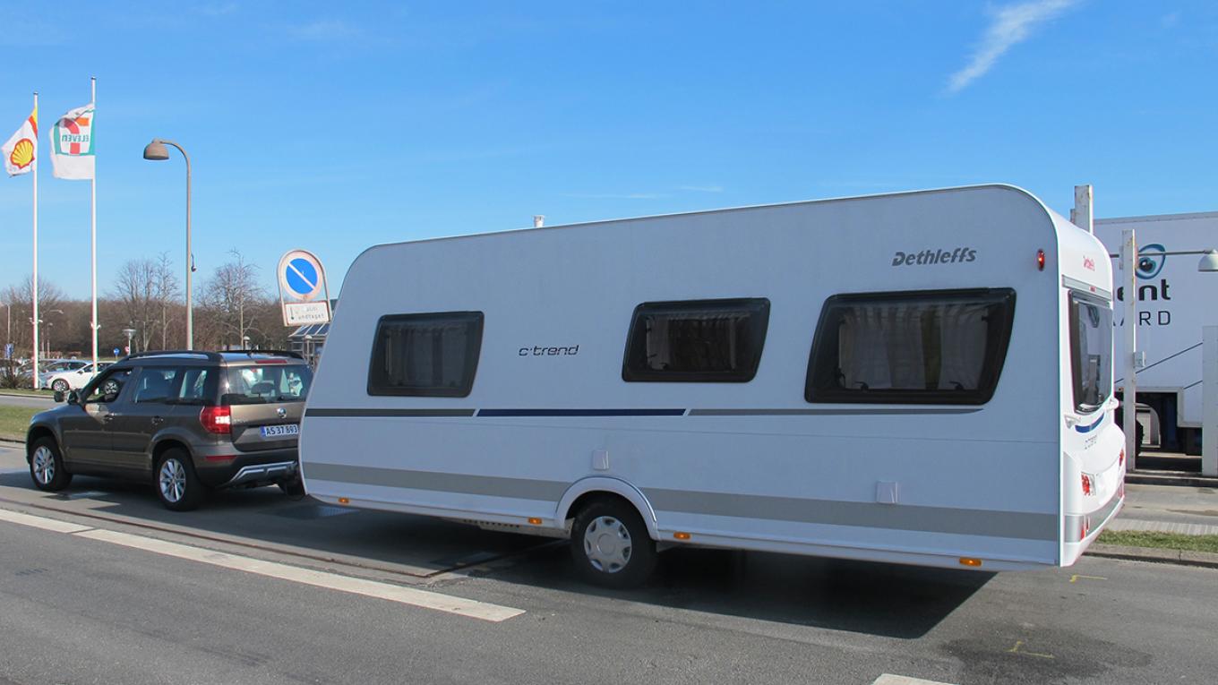 Vejning af vogntog, vejning af campingvogn, vægt, egenvægt, politiet