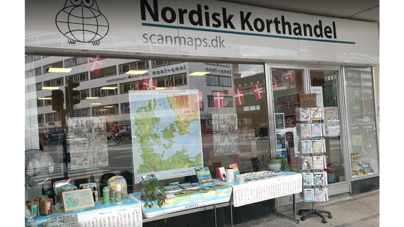 Nordisk Korthandel Billede af Nordisk Korthandels facade
