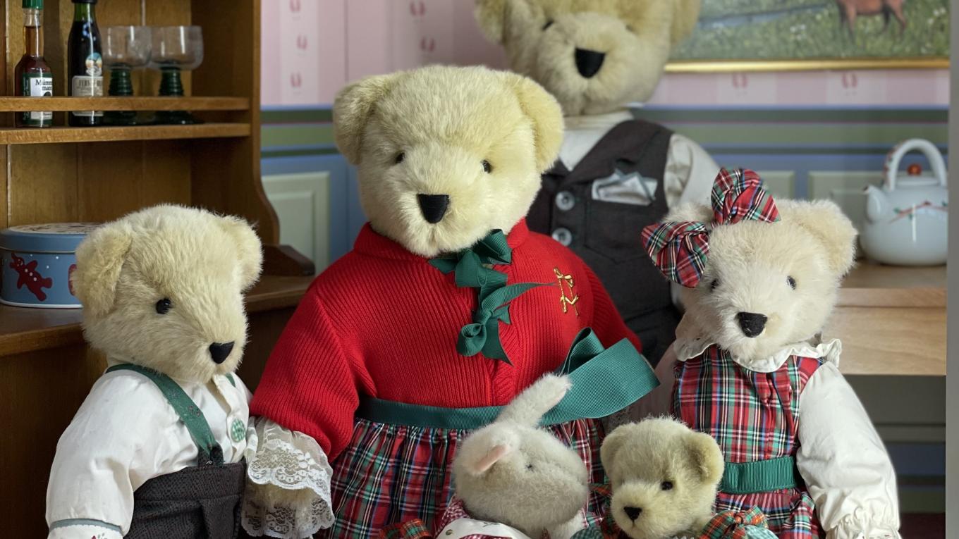 Teddy Bear Art Museum Billede af bamsefamilie