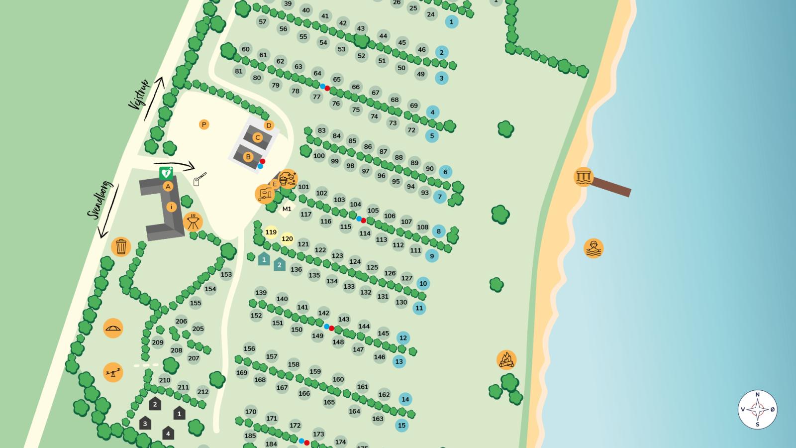 DCU-Camping Åbyskov Strand Pladskort 16_9