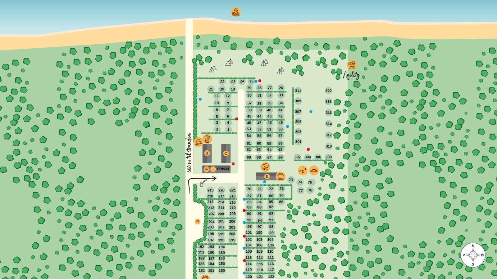 DCU-camping Rørvig Strand Pladskort 16_9