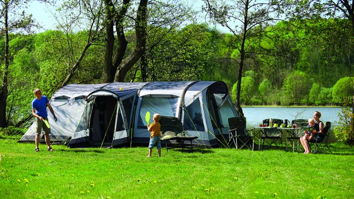 Outwell Hornet 6SA, luftfortelt, fortelt, telt, oppustelig, familietelt