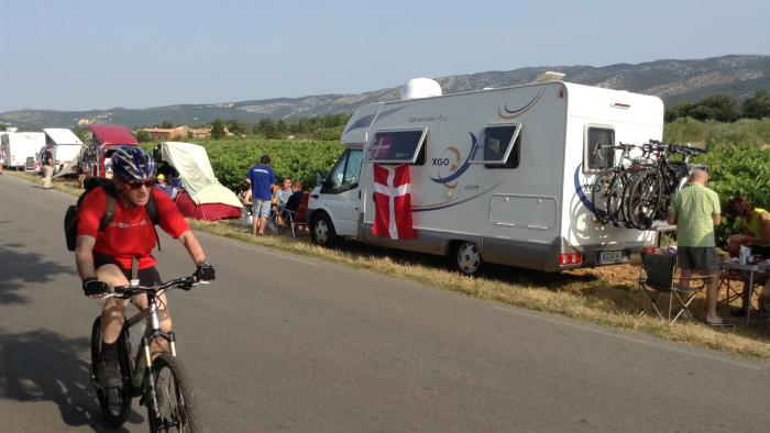 Tag på camping til Tour de France