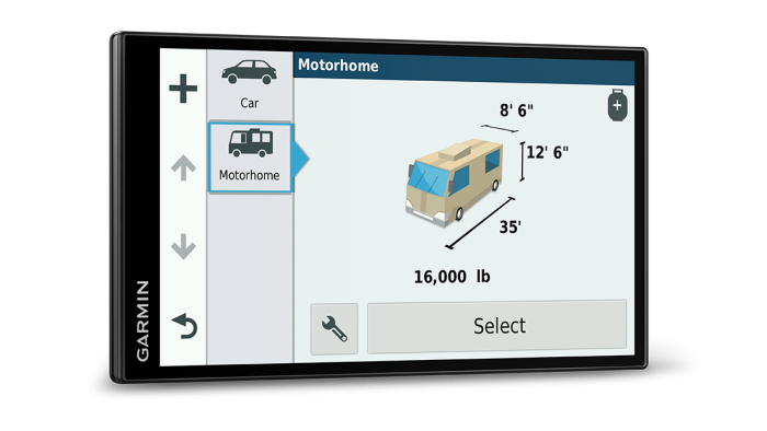 Garmin Camper 770 LMT-D, GPS-navigator, navigation, rutevejledning