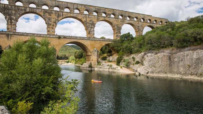 Rhônefloden, Frankrig, Pont du Gard