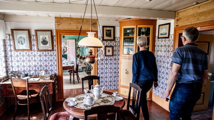 Billedes af stue i Abelines Gaard