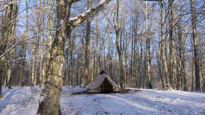 Vintercamping i telt 1