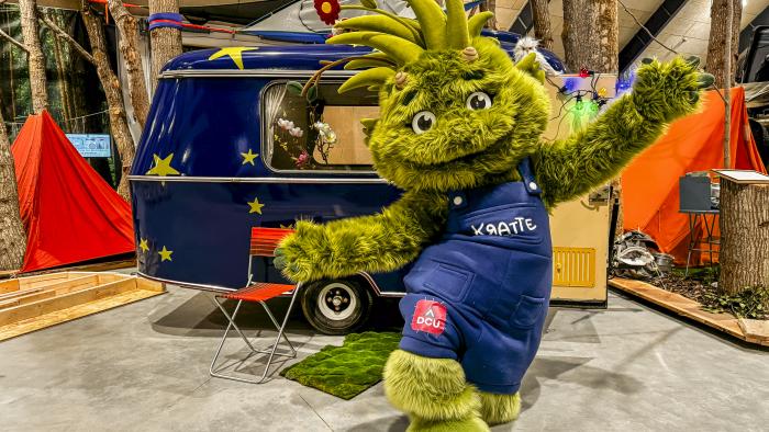 kratte med campingvogn