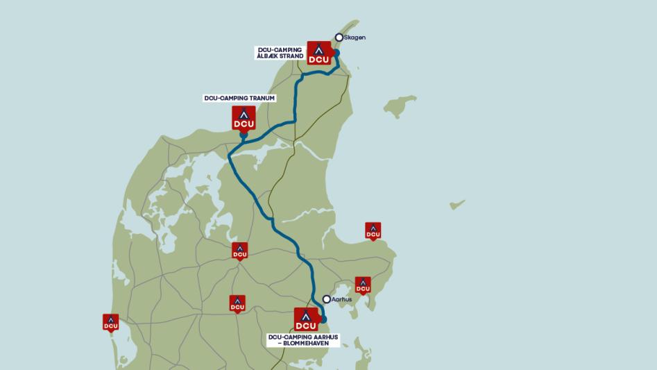 Fra Aarhus til Skagen