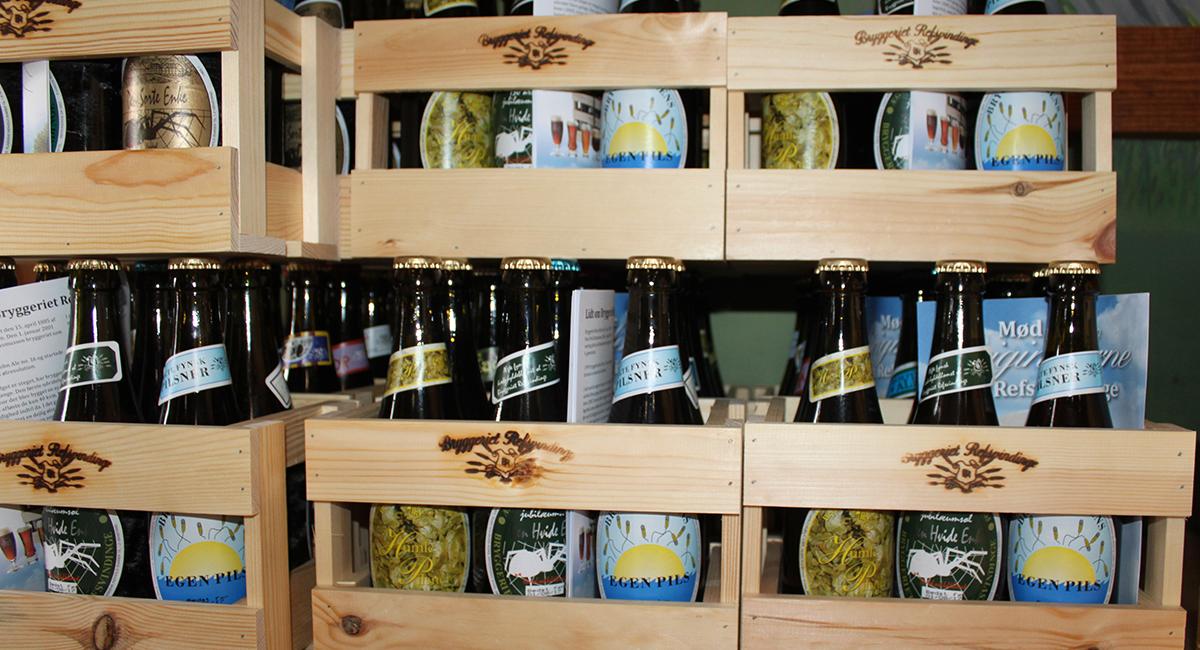Bryggeriet Refsvindinge sælger smagskasser fyldt med forskellige øltyper. Sydfyn, Fyn, Bryggeriet Refsvindinge, øl, smagskasser