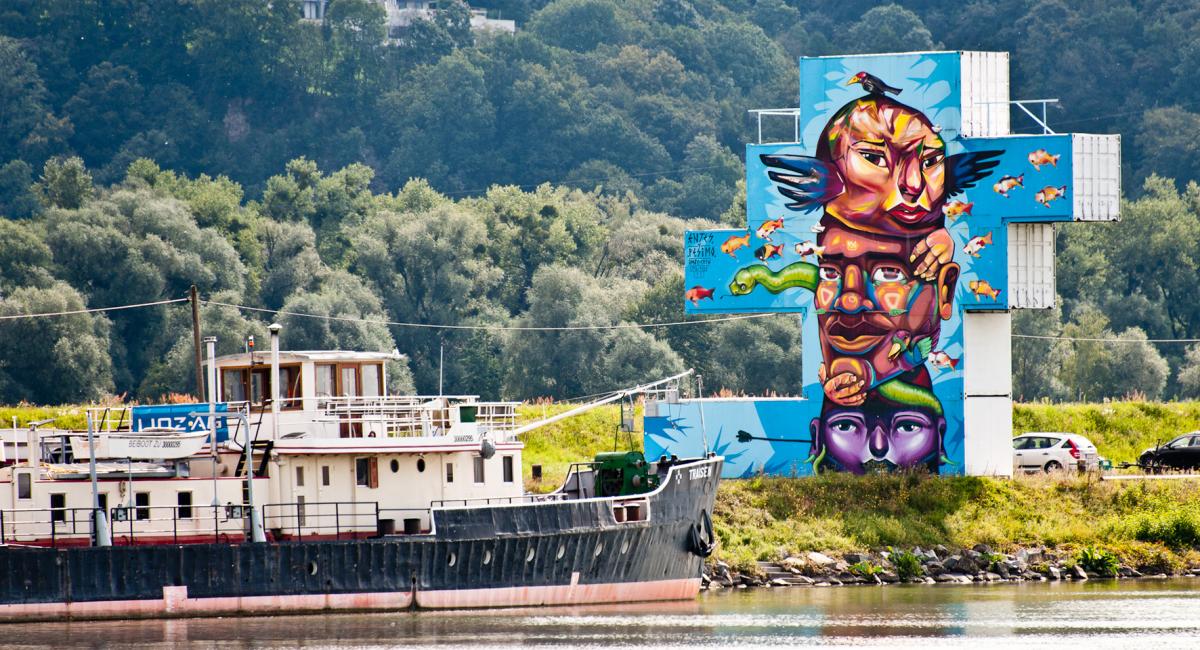 Østrig, Mural Harbor, sommer, sommerferie, oplevelser, kunst, grafitti, Donau