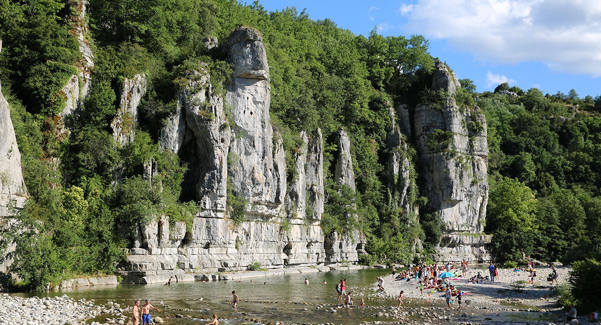 Ardéche-kløften, Camping Nature Parc L’Ardéchois, Frankrig, campingplads, teltcamping, naturcamping