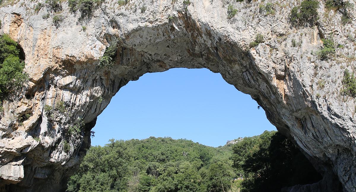 Pont d'Arc, Camping Nature Parc L’Ardéchois, Frankrig, sejltur, teltcamping, naturcamping