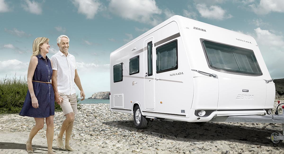 HYMER ERIBA Nova GL, campingvogn, 60 års jubilæumsmodel, 2017-model