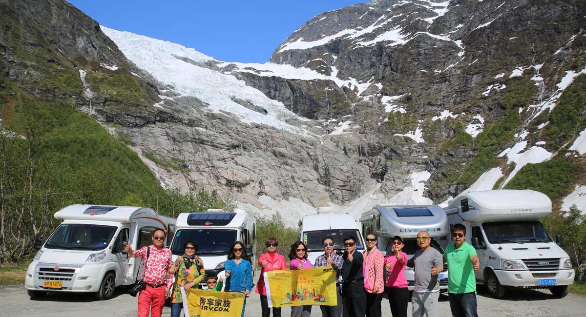 Kinesere, autocamper, Norge