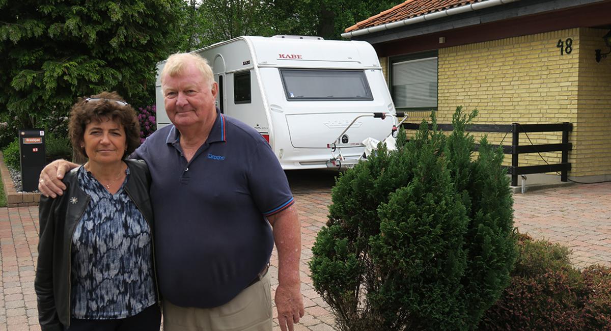 parkering af campingvogne, Greve Kommune, campingvogn foran hus