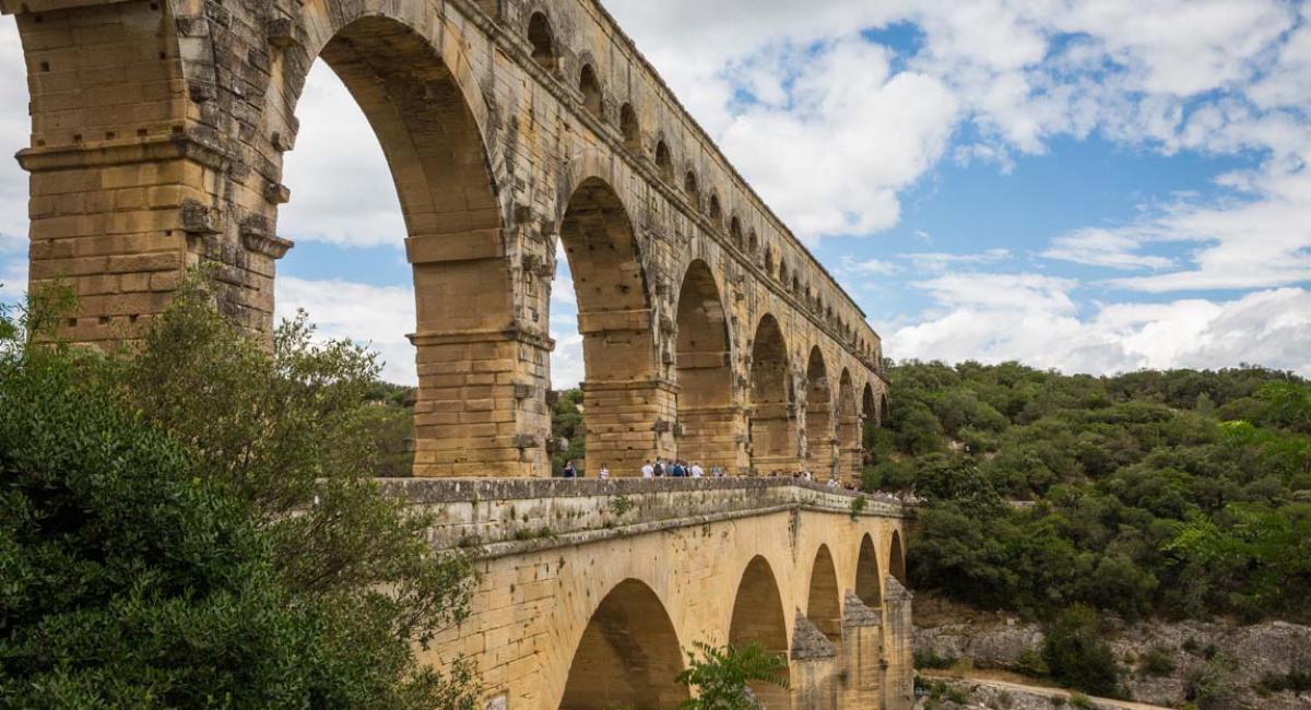 Rhônefloden, Frankrig, Pont du Gard