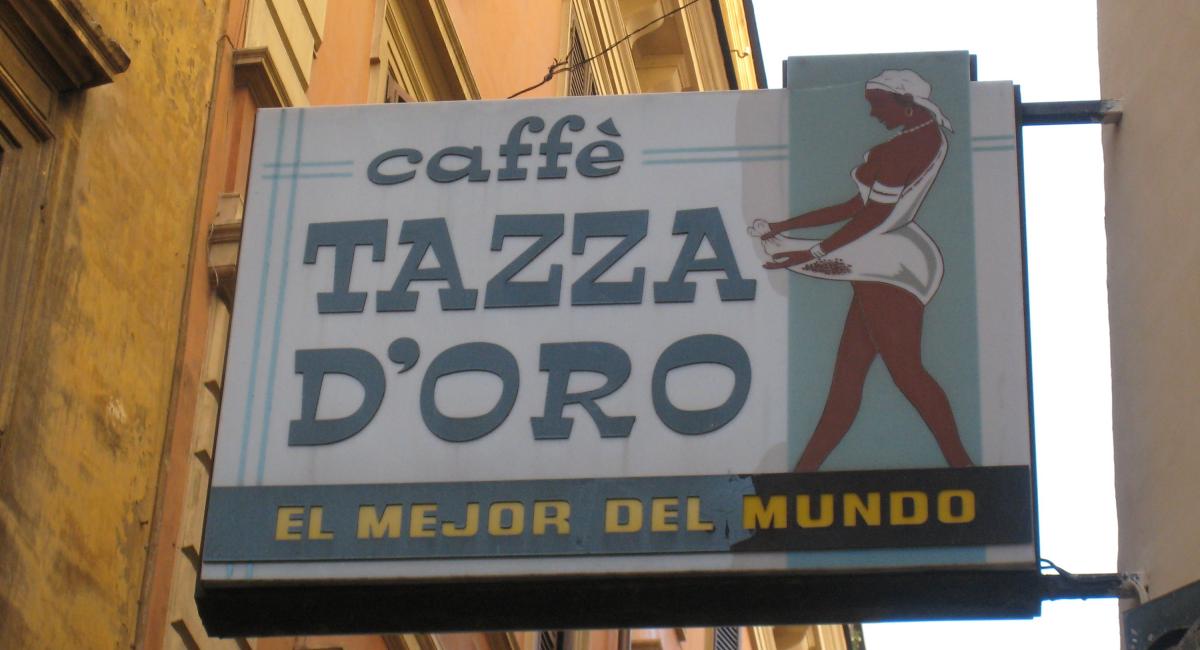 Caffee Tazza D´Oro er berømt for verdens bedste kaffe.