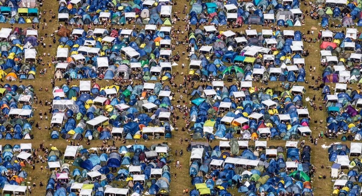 Roskilde Festival, campingplads, teltpladser, teltcamping