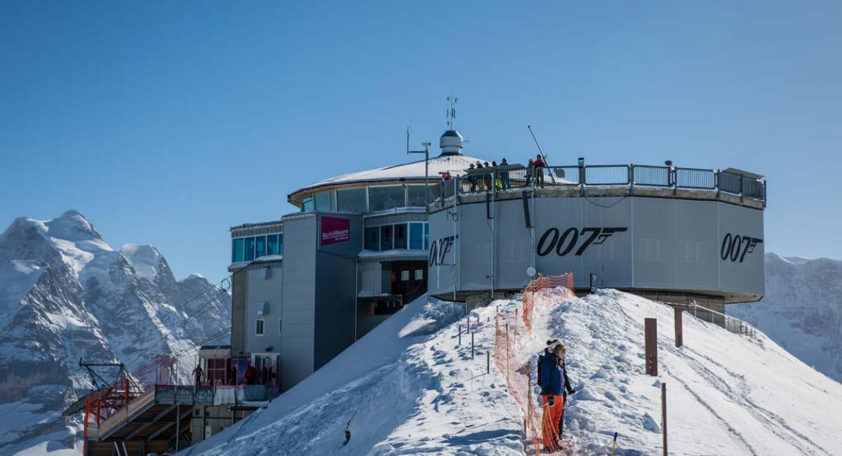 Vintercamping med James Bond, Schweiz, Schilthorn