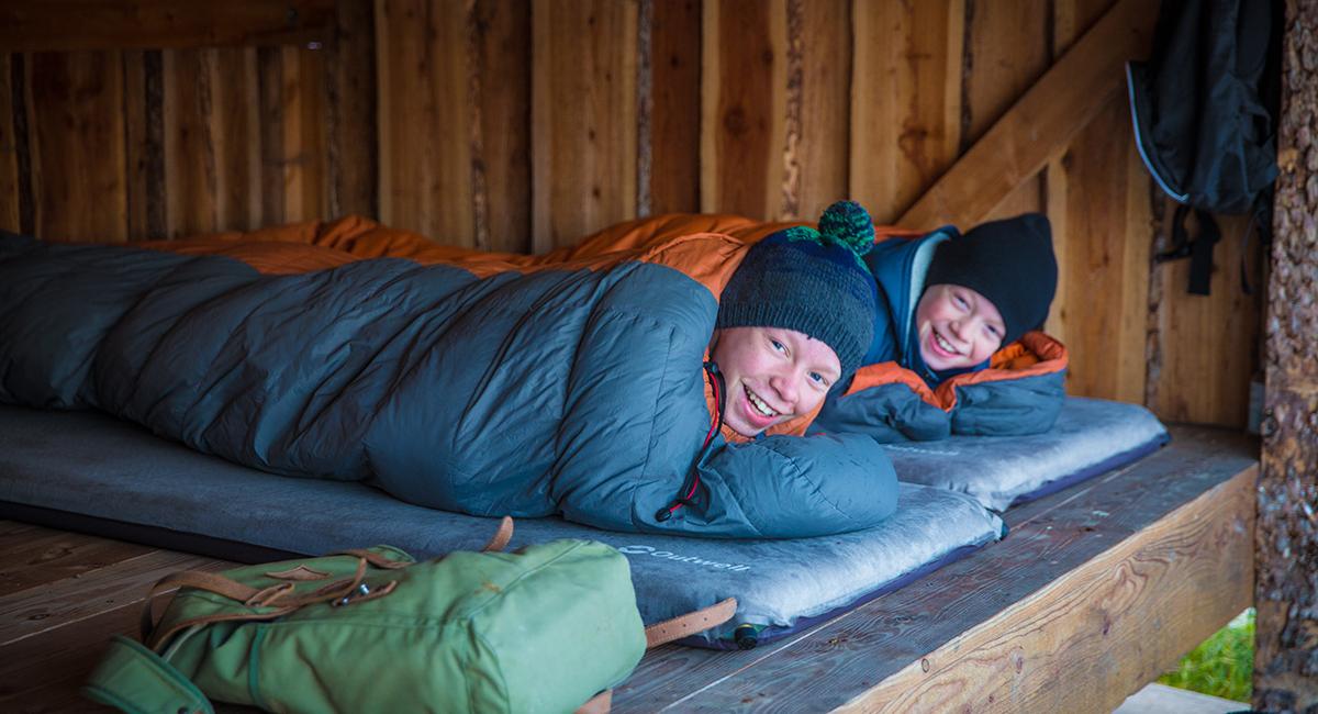 Shelter, sov i det fri, brødre, 365 dages camping i det fri
