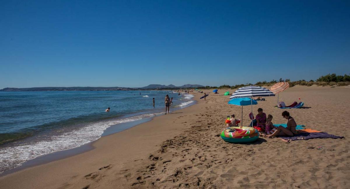 Costa Brava, kyst, strand, campingplads, Camping Bungalow Park Las Dunas, 