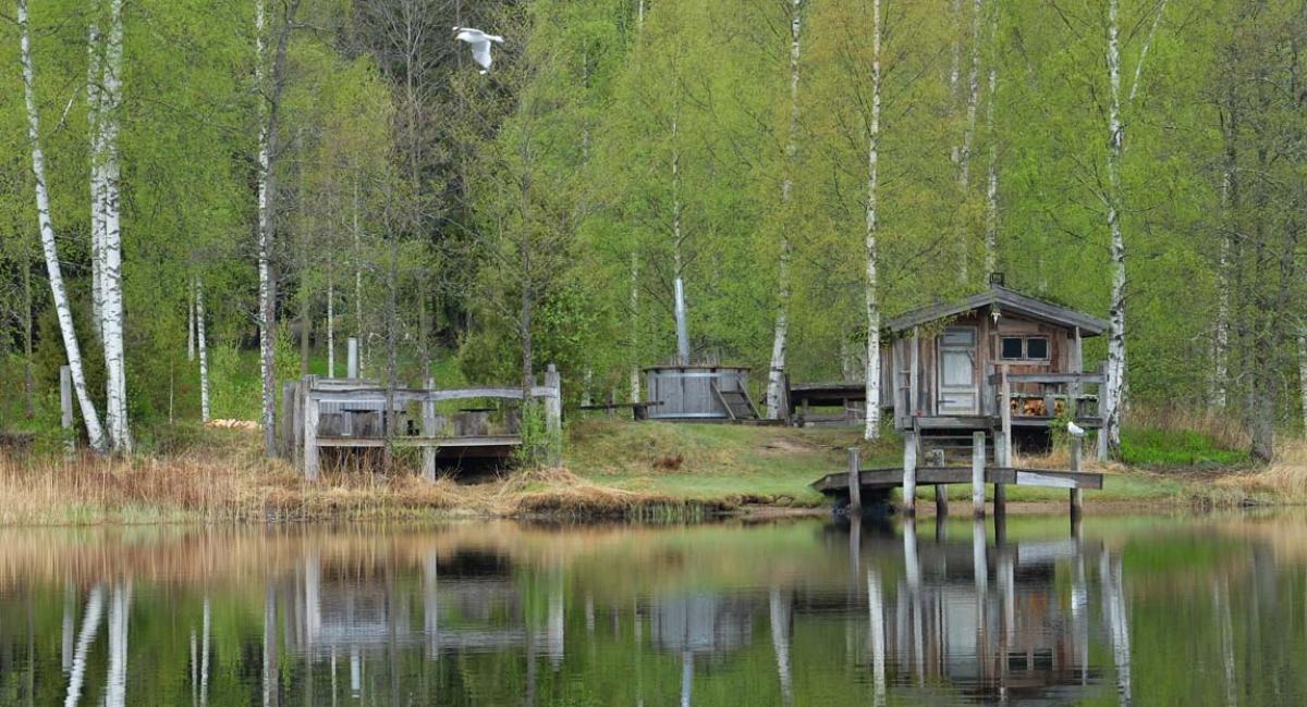 Värmland, Sverige, Eldansøen, sø, aktiv ferie, vildmarksbade, sauna