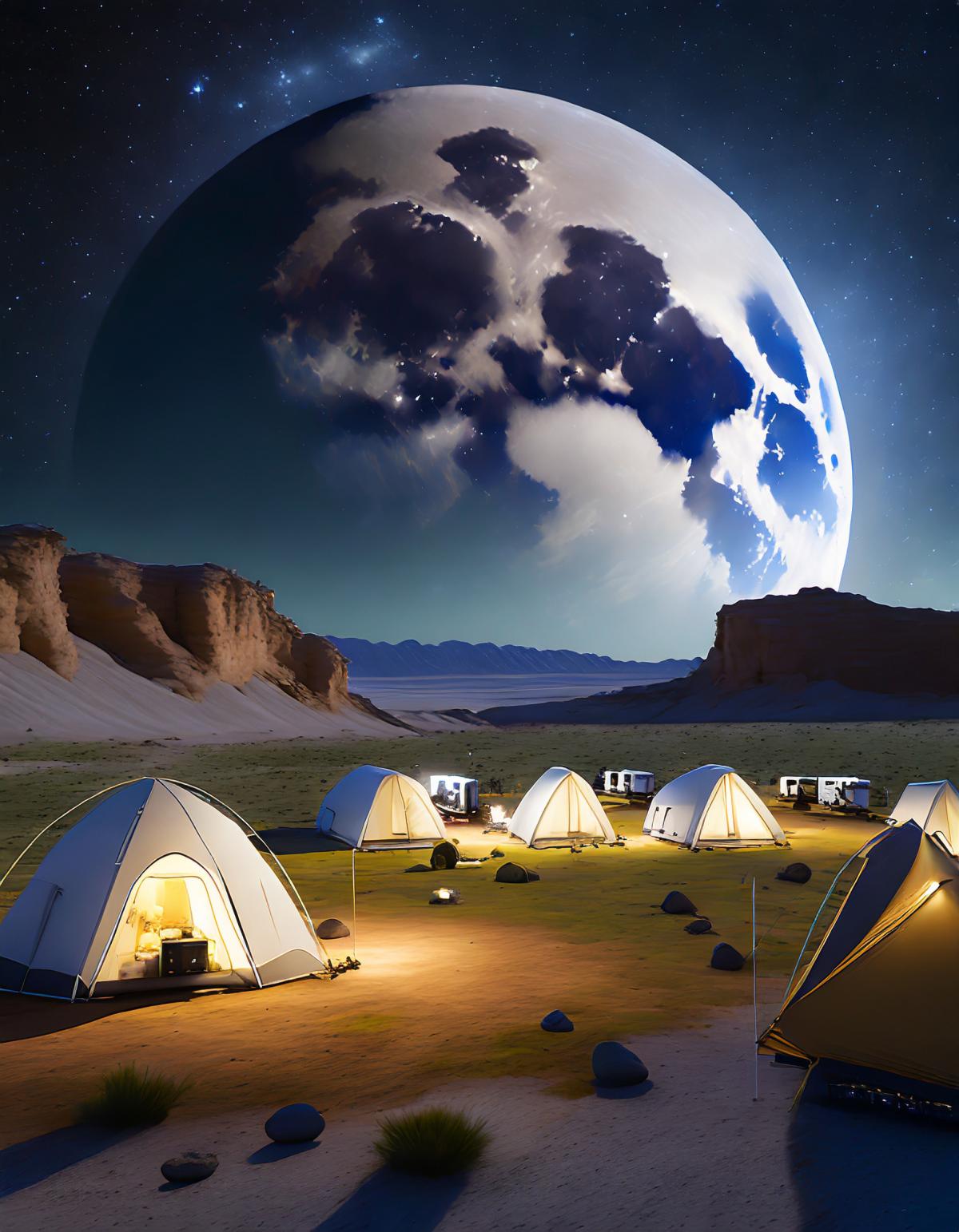 camping på månen camping på månen