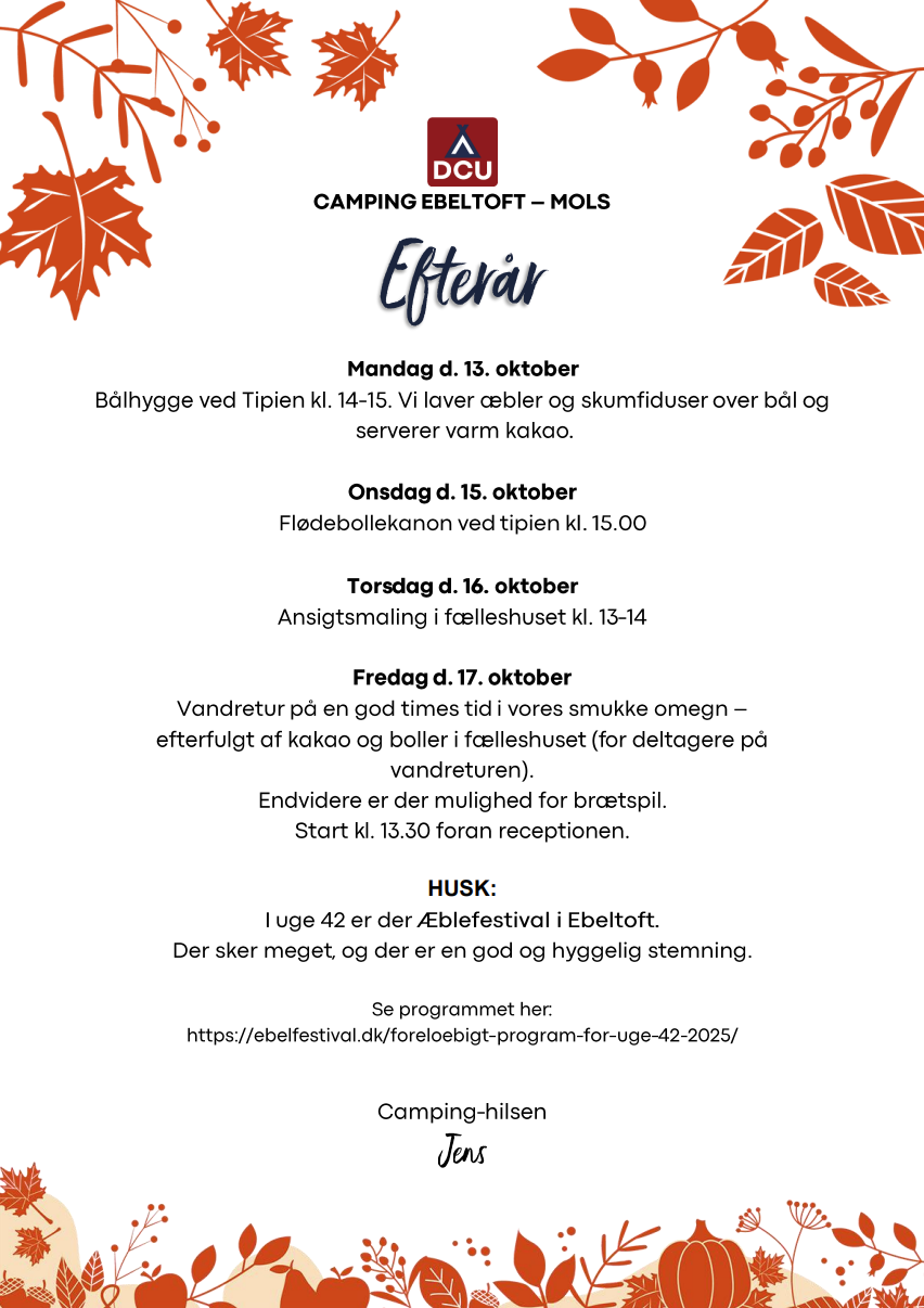 Aktiviteter i efterårsferien