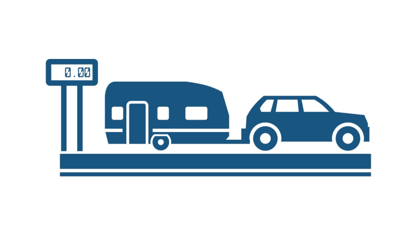 vogntogsvægt, bil, campingvogn