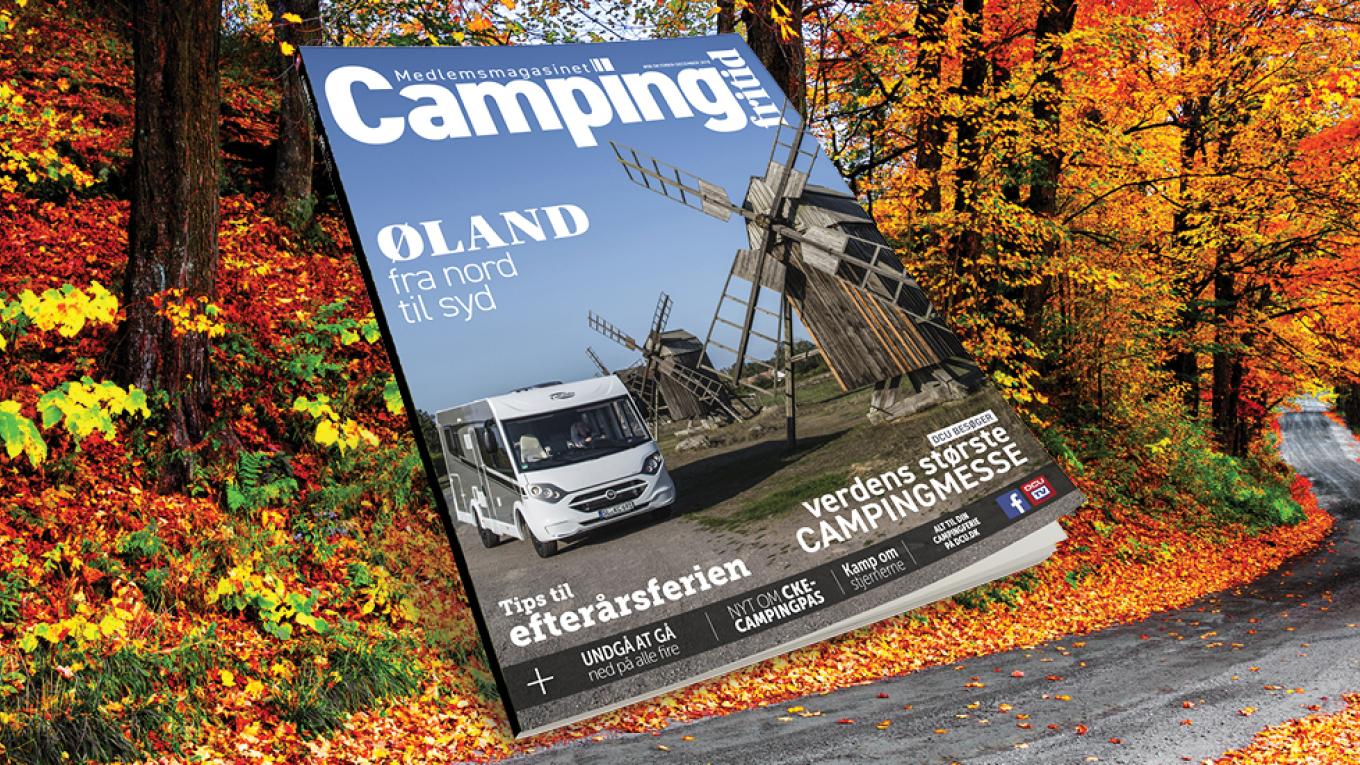 Camping-fritid 08 2018, campingblad, campingmagasin, medlemsblad for Dansk Camping Union
