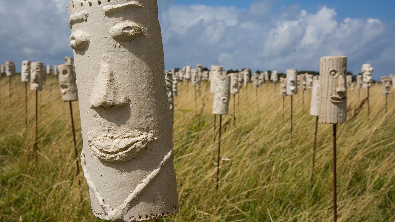 Geopark Odsherred, børnekunst, leransigter, naturoplevelser