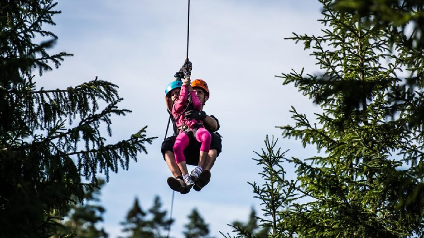 Sverige, børn, sommerferie, ferie, rejser, oplevelser, Little Rock Lake Zipline