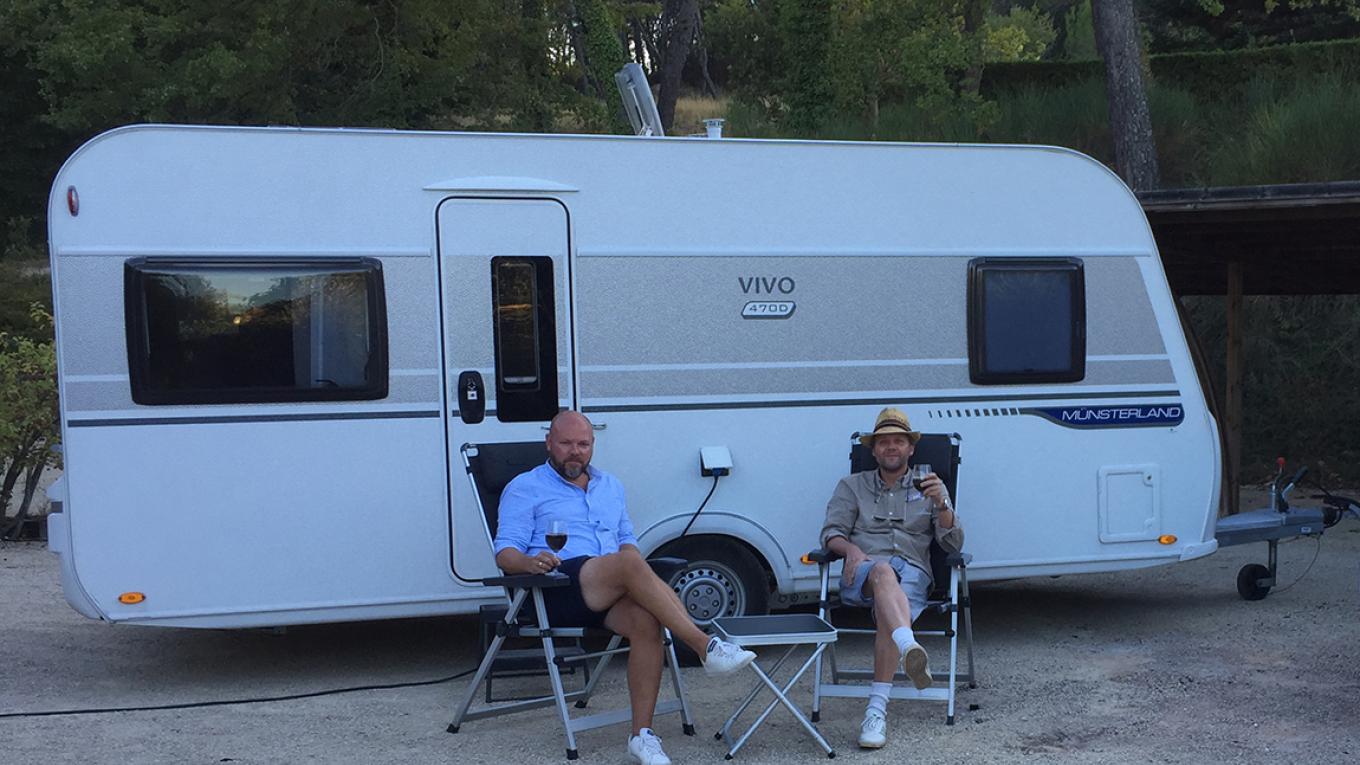 Tomas Villum Jensen, Jonas Schmidt, camping, tv, camping i tv, vinrejse