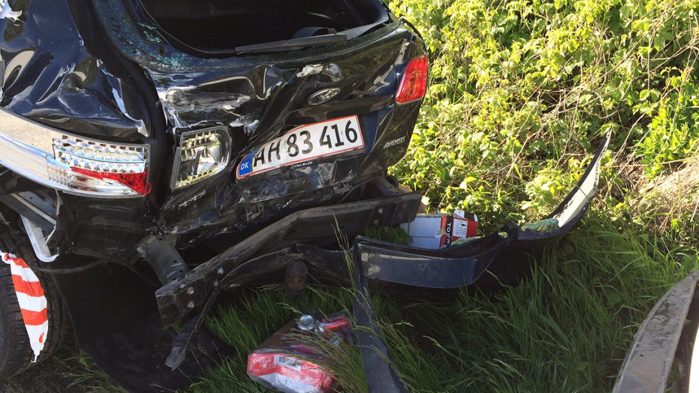 Uheld, biluheld, svært at få erstatningsbil med anhængertræk, trafikuheld