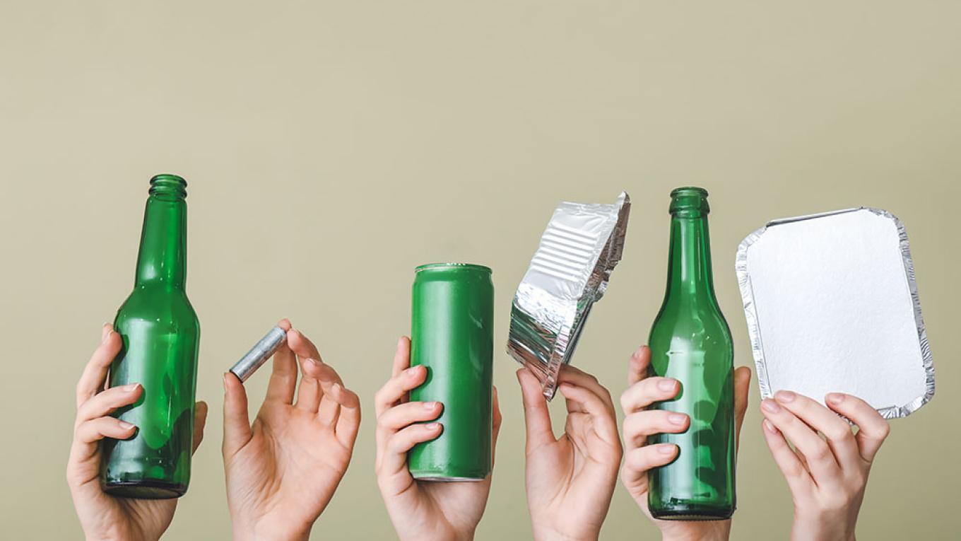 Affaldssortering på DCUs pladser