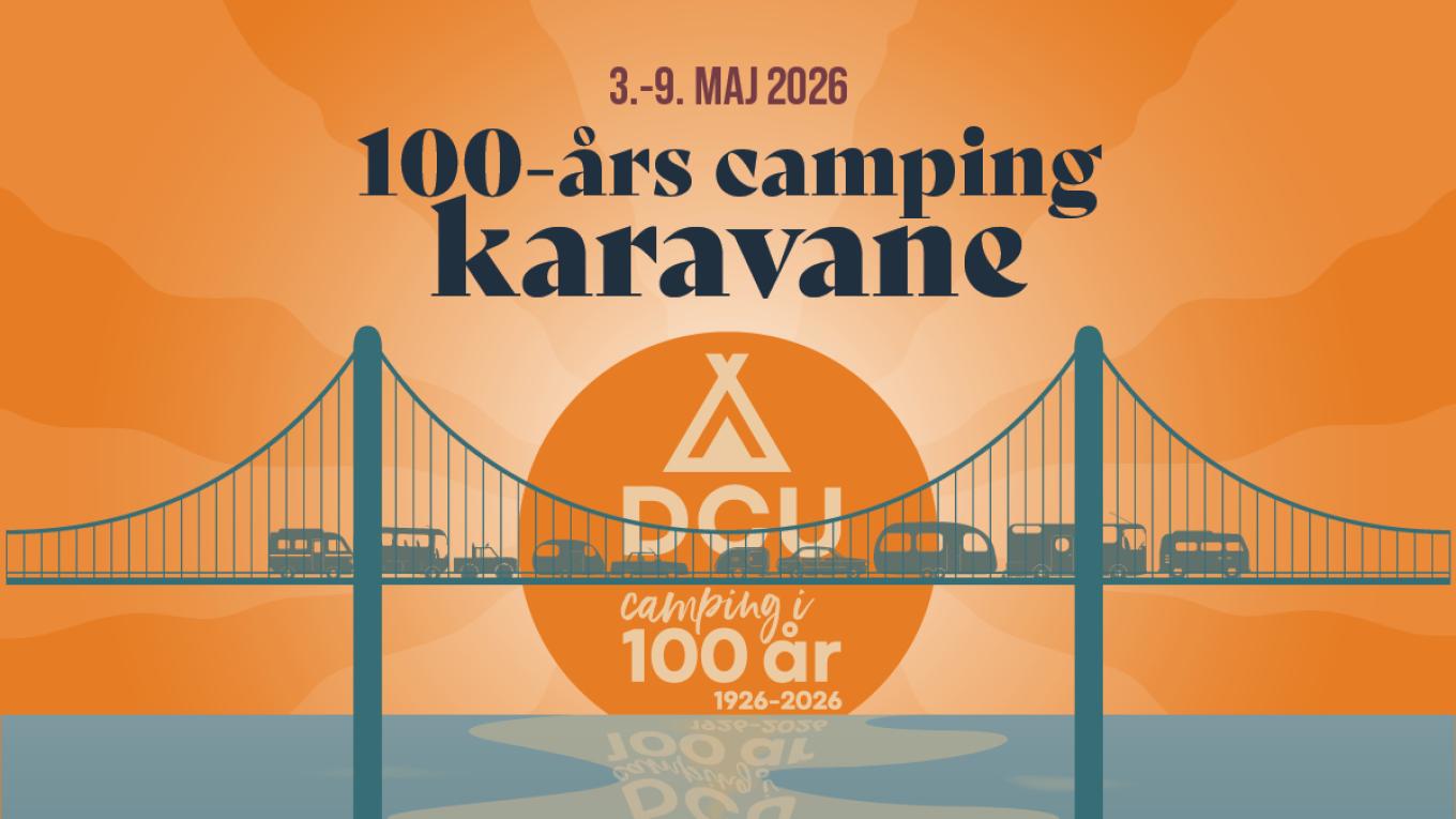 Plakat 100-års campingkaravane