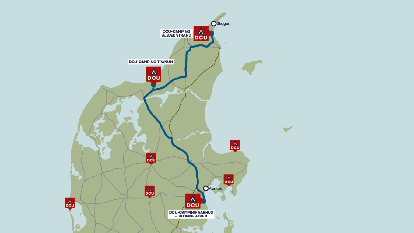 Fra Aarhus til Skagen