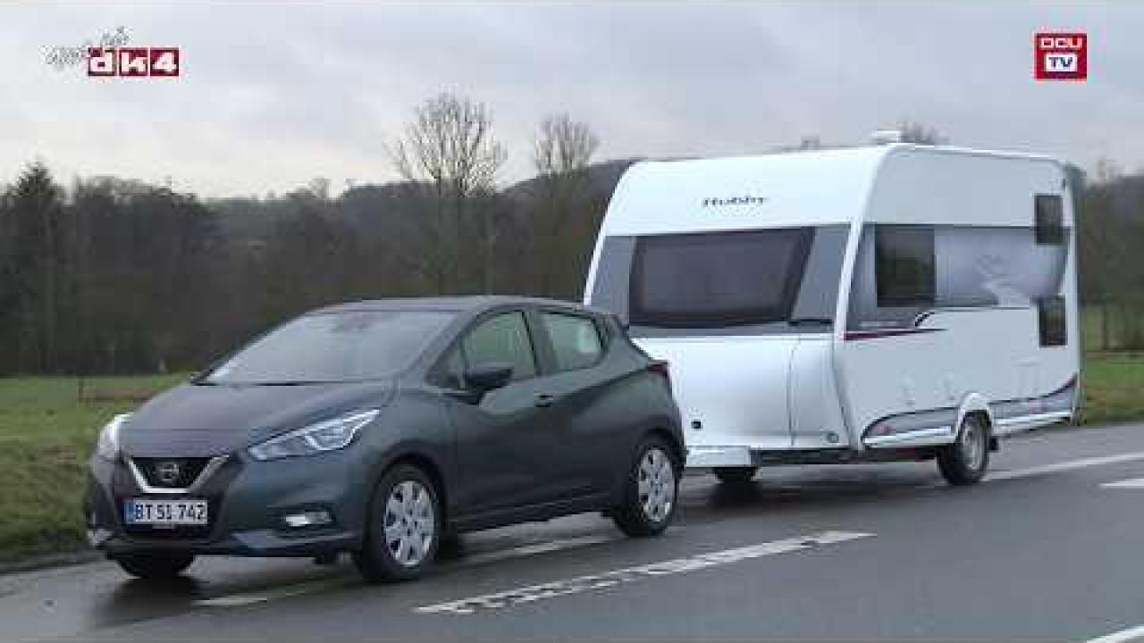 DCU tester Nissan Micra som campingtrækker (2018)