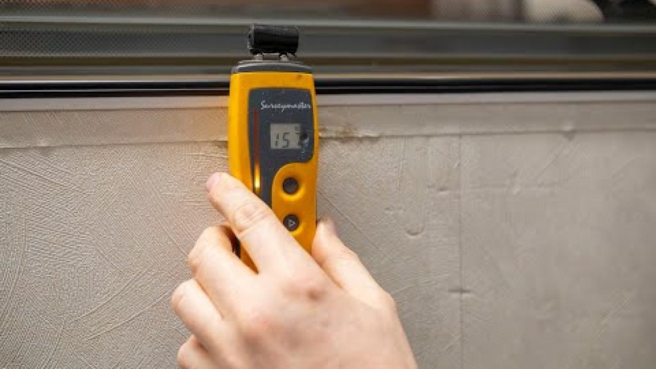 Sådan foregår en fugttest af en autocamper