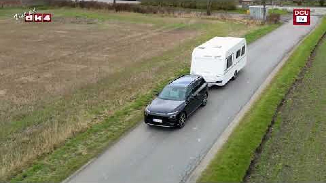 Test af Xpeng G9 som campingtrækker 